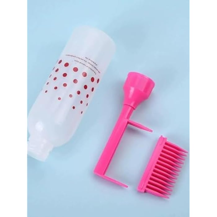 Hair Dye Bottle with Applicator Brush, Refillable Empty Dyeing Bottles, Coloring and Staining Tool, Hair Styling Tools (Black) - Image 4